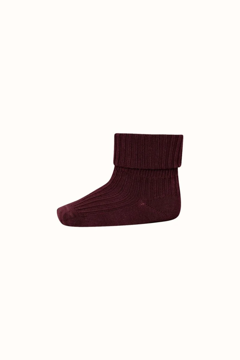 Mp cotton rib baby socks grape skin col.36