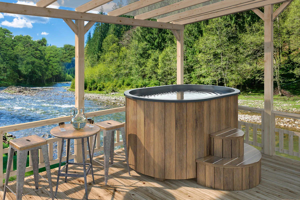 Bergen Wooden 2 Persoons Hot Tub-WT Bergen Wooden 2 Persoons Hot Tub-WT