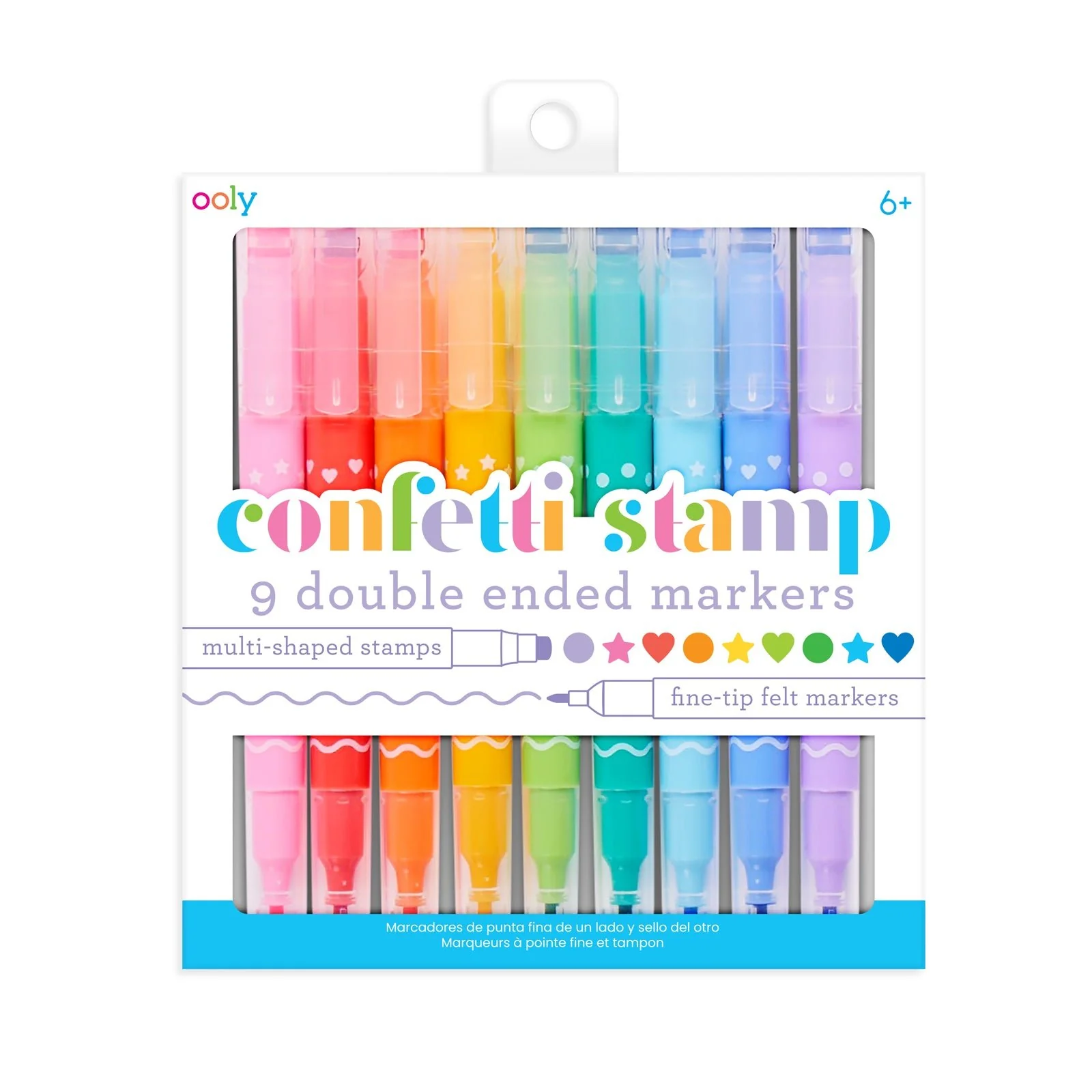 Ooly | Confetti Stamp Double Ended Markers
