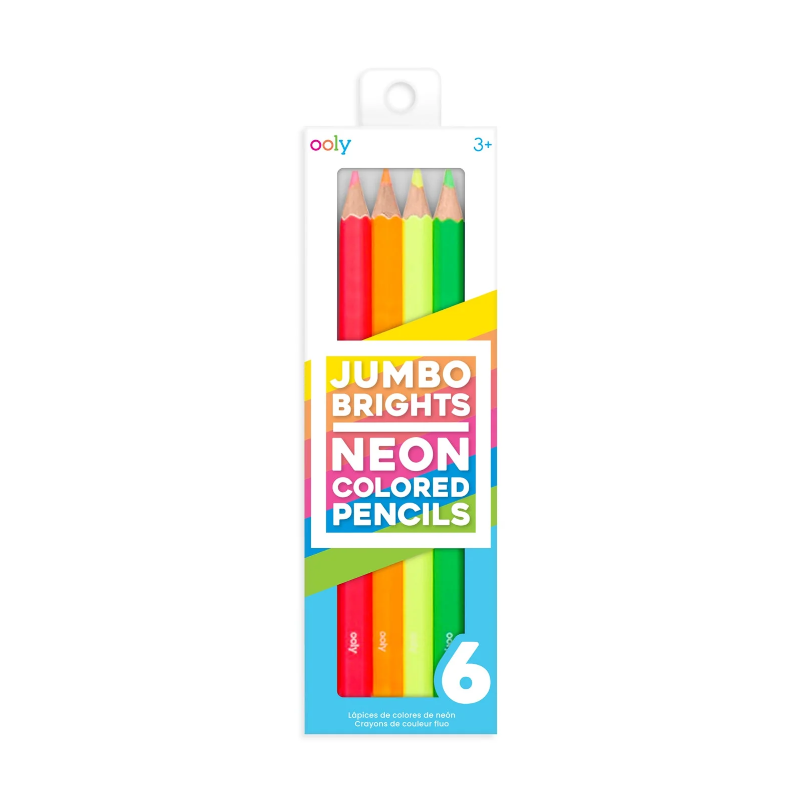 Ooly | Jumbo Brights Colored Pencils | Neon