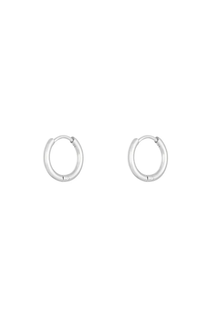 Oorbel Basic | Zilver | Stainless Steel Oorbel Basic | Zilver | Stainless Steel