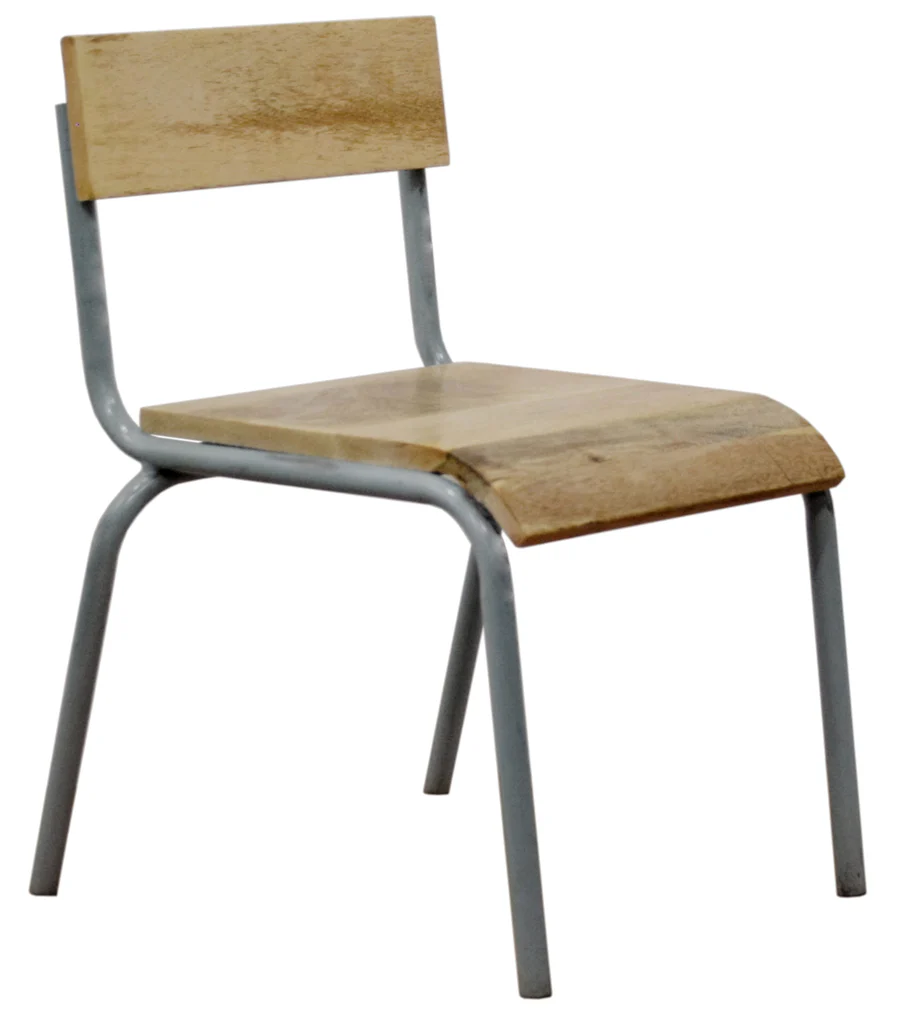 Original stoel hout-metaal grey (set van 2) Original stoel hout-metaal grey (set van 2)
