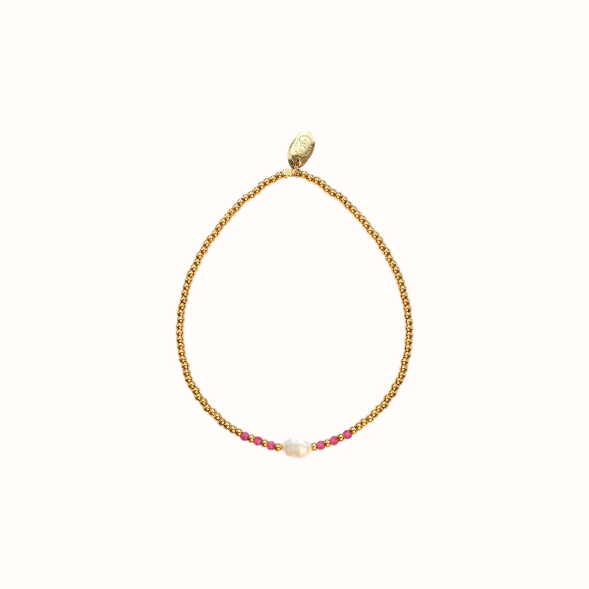 Pink pearl armband | Mable Pink pearl armband | Mable