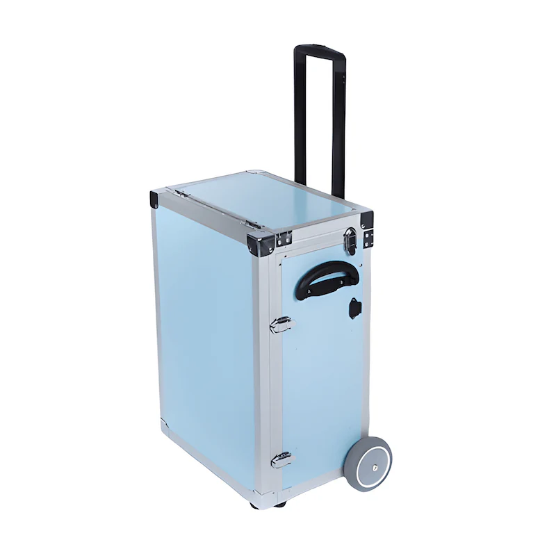 Pedicure Koffer met Trolley PodoMobile Maxi Grey Blue Pedicure Koffer met Trolley PodoMobile Maxi Grey Blue