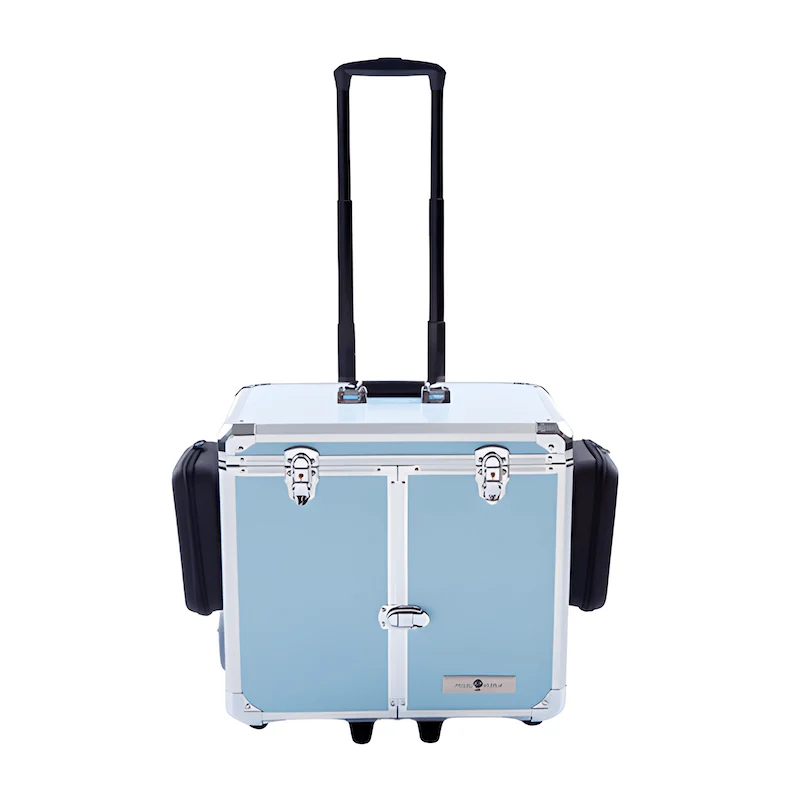 Pedicure Koffer met Trolley PodoMobile Midi Grey Blue Pedicure Koffer met Trolley PodoMobile Midi Grey Blue