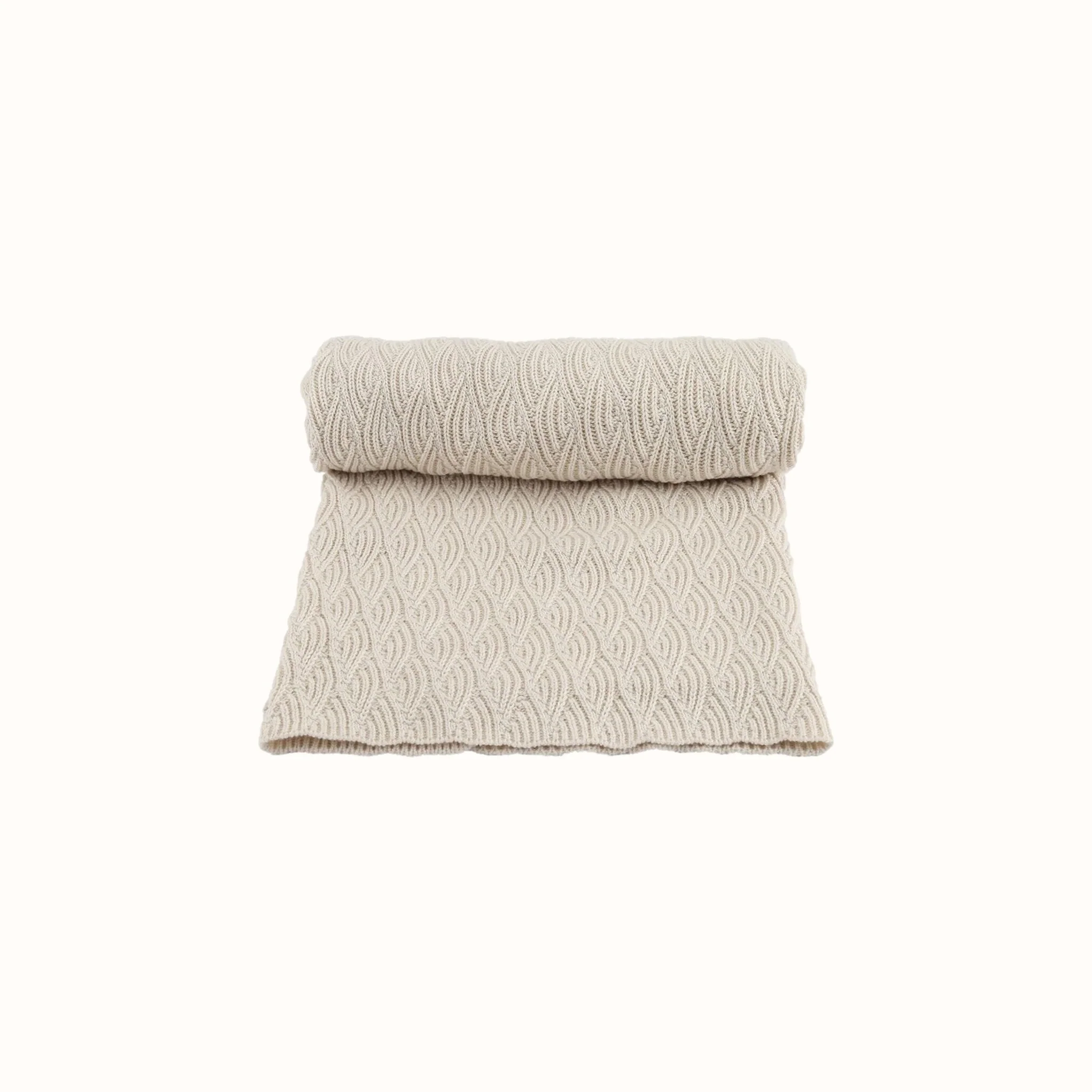 Pointelle deken off white