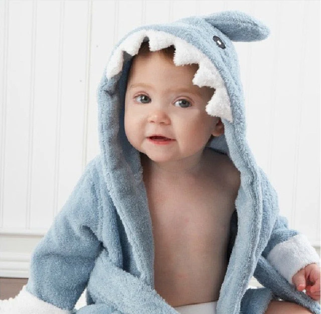 Badhanddoek met capuchon en dierenmotief