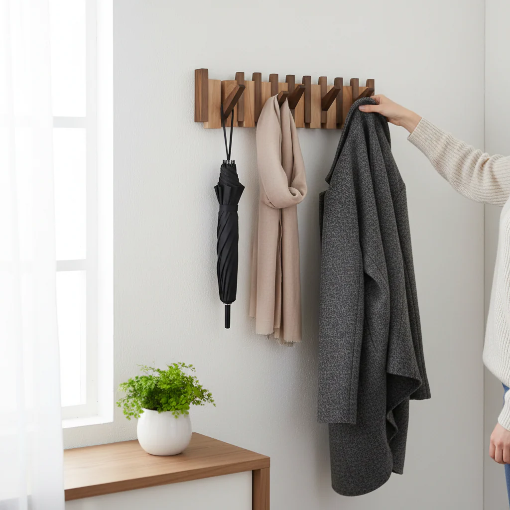 Elegante Drie Haken Kledinghanger voor Piano Hangende Kleding Opslag