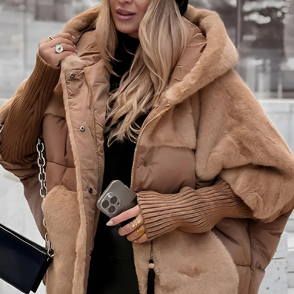Warme Donsjack met Relaxte Pasvorm – Lichte Winterjas voor Stijl en Comfort - Afbeelding 2