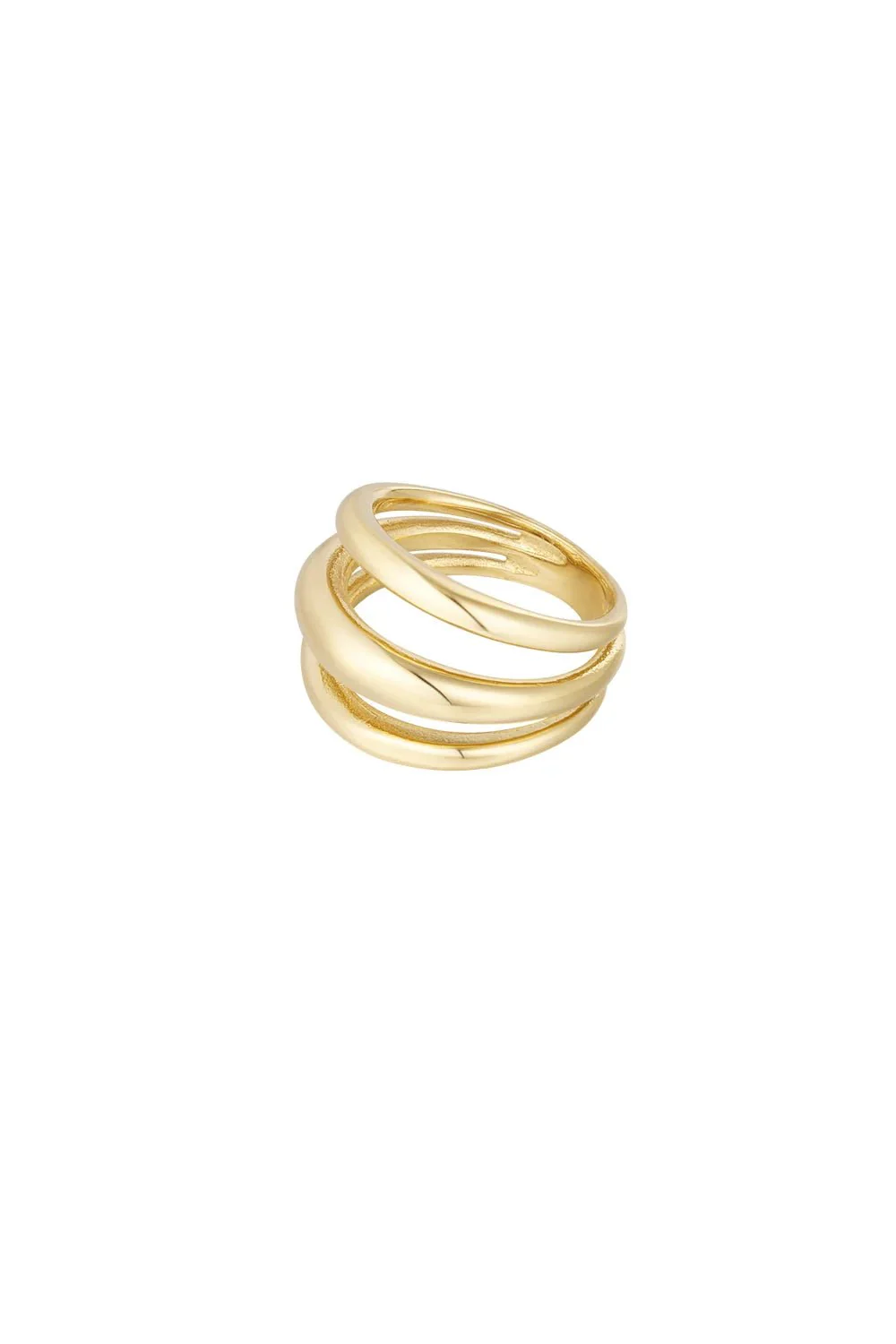 Ring 3 times a lady | Gold | Stainless Steel