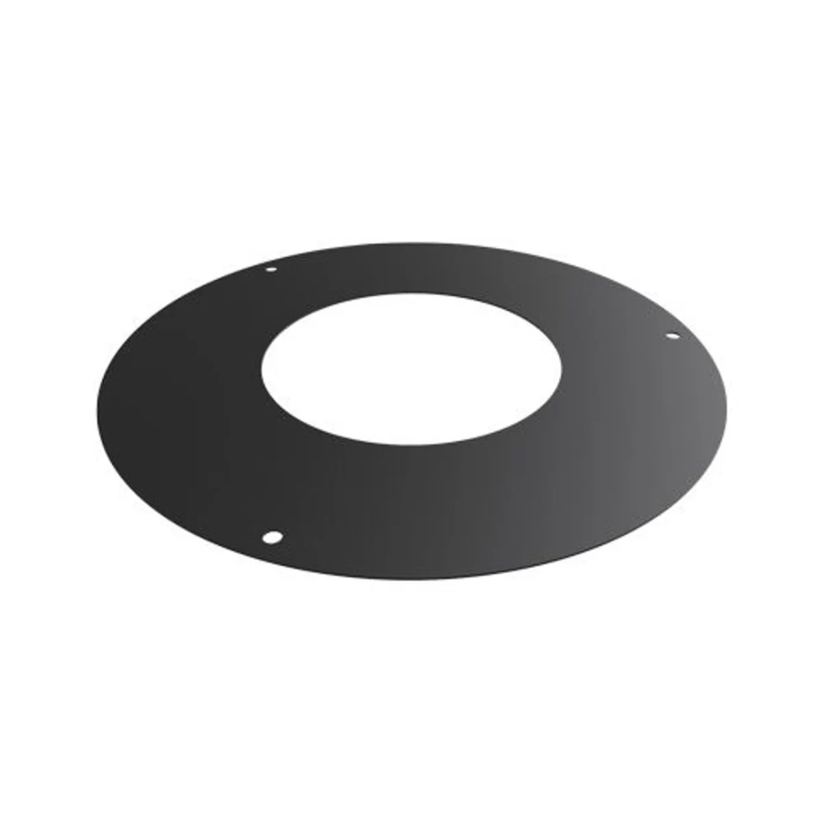 Rozet Ø 150 mm EW RVS zwart