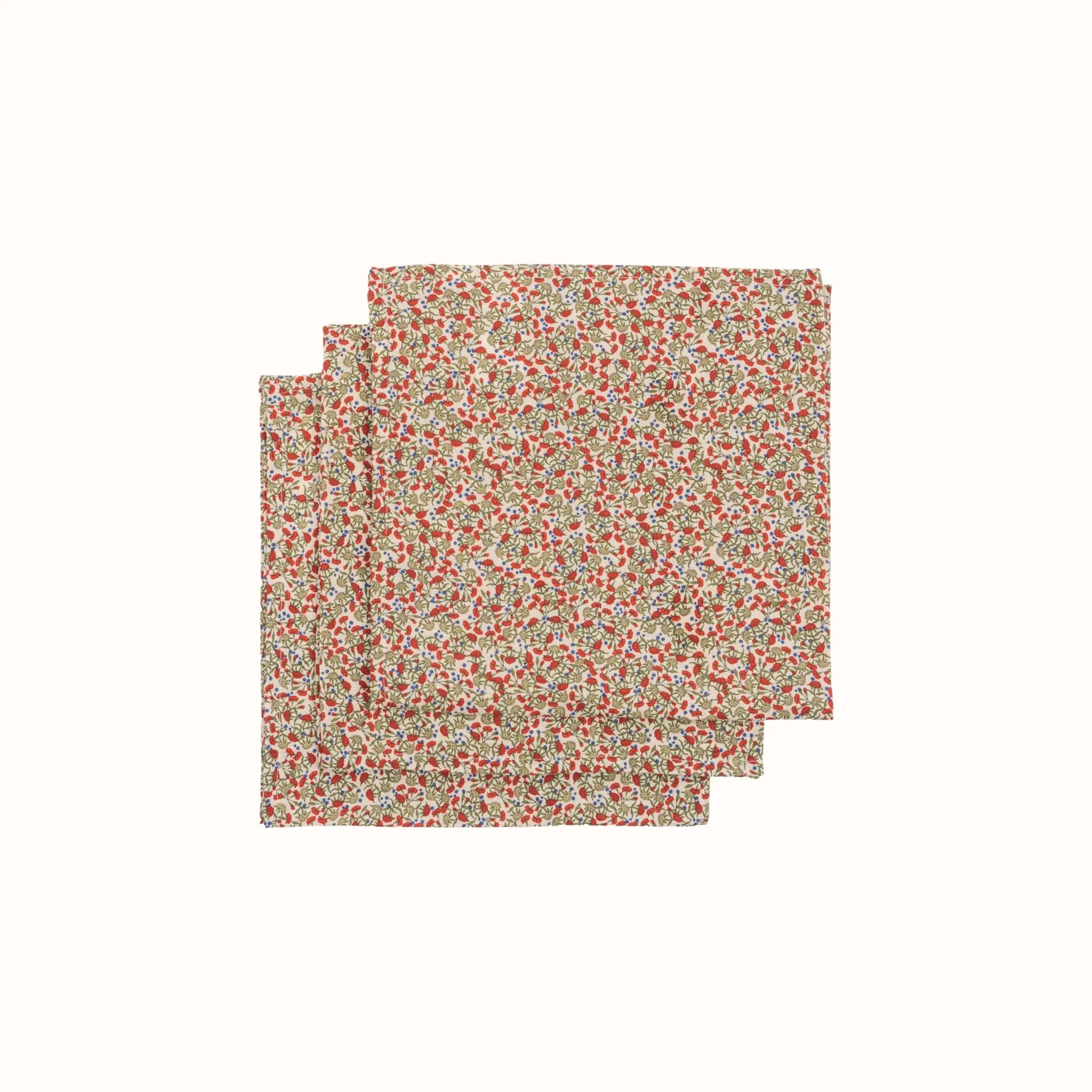 Set van 3 mousseline doeken – carnations