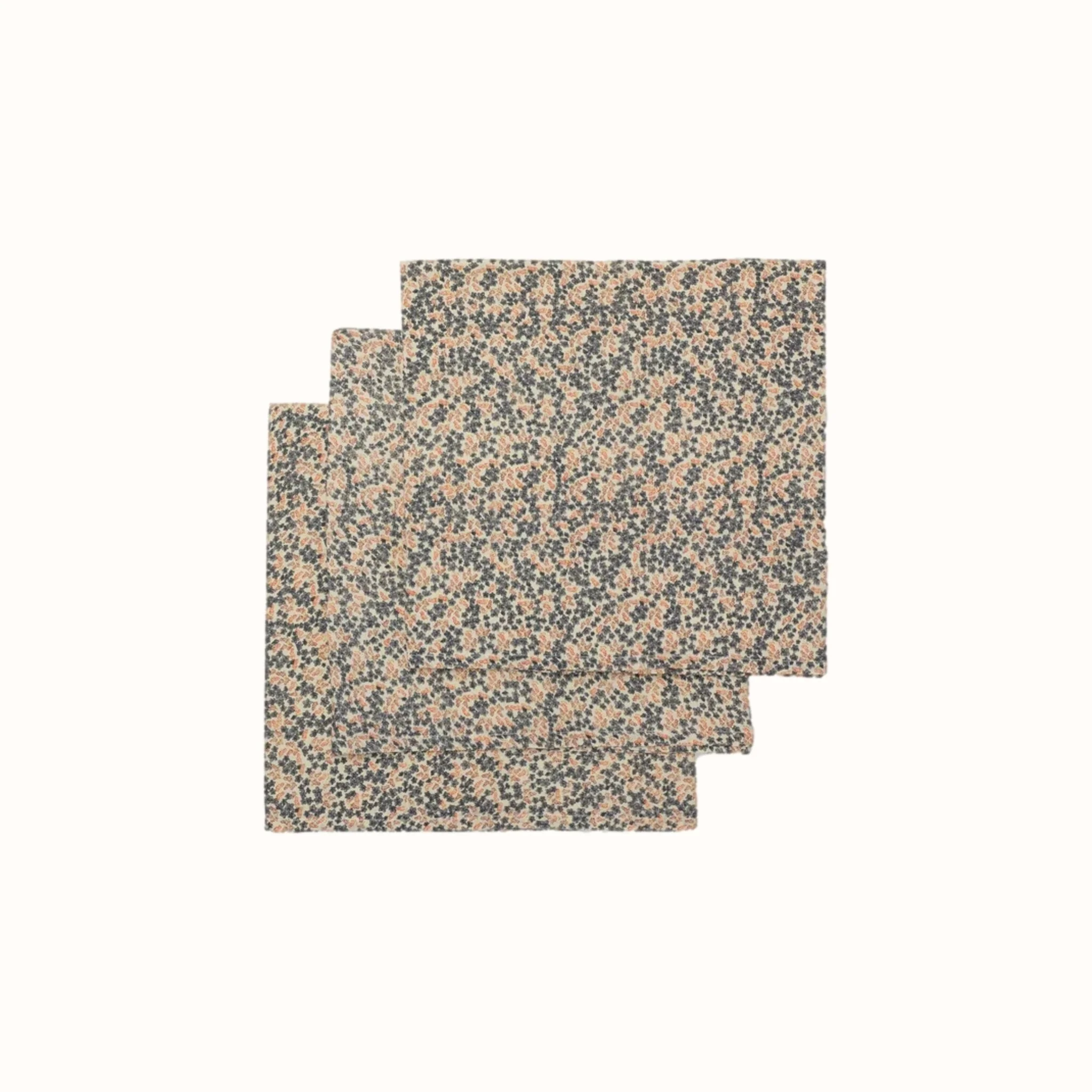 Set van 3 mousseline doeken gots jardin de fleurs