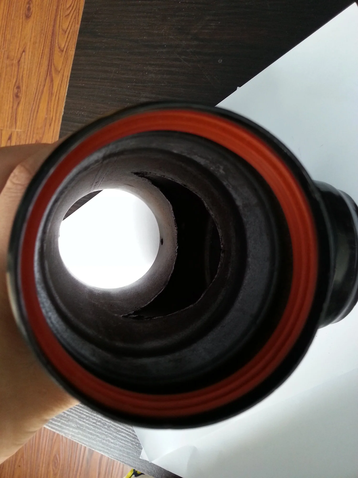 80mm SILICON RUBBER (tbv zwarte pijp)