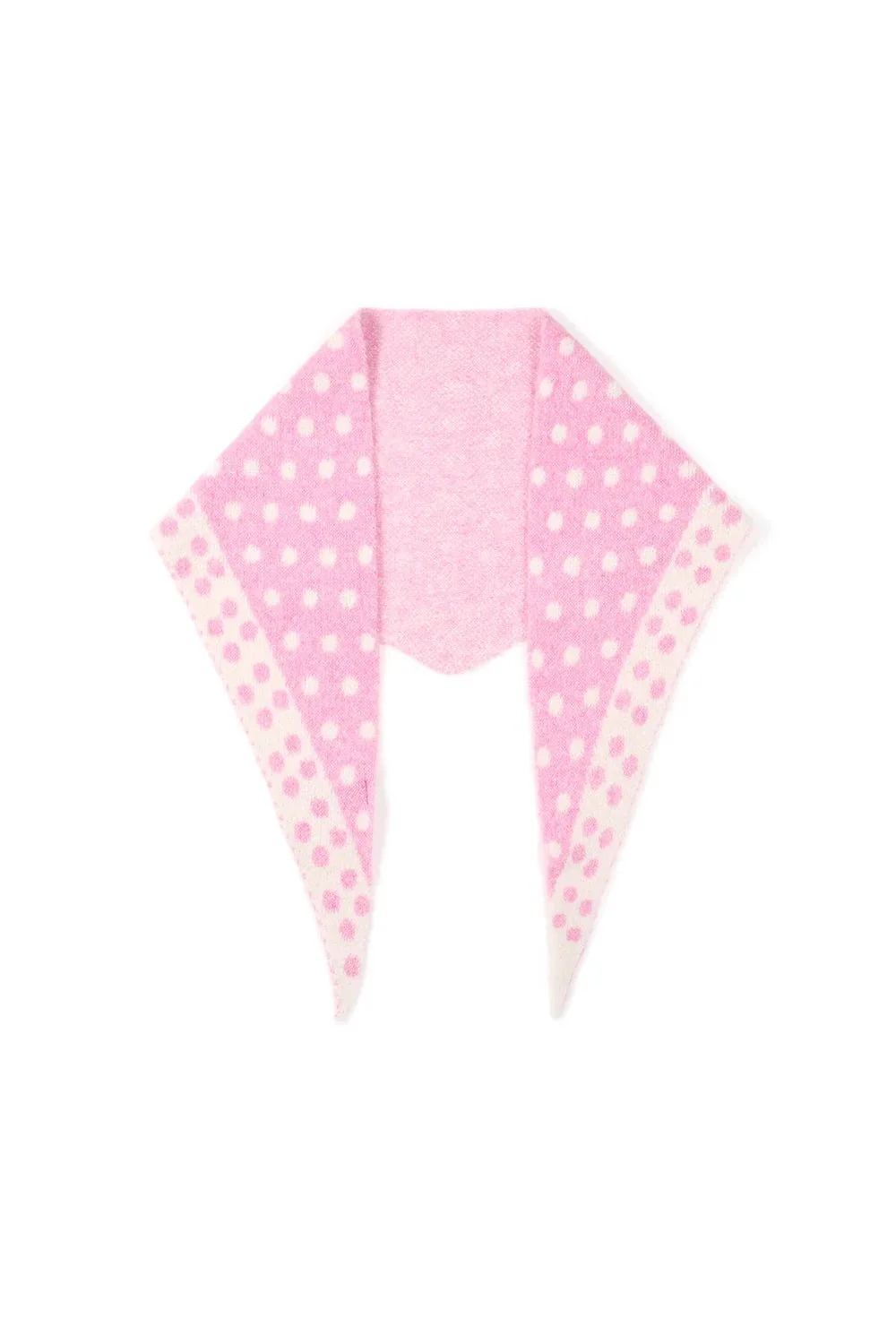 Sjaal | Driehoek | Pink White – Stip Sjaal | Driehoek | Pink White – Stip