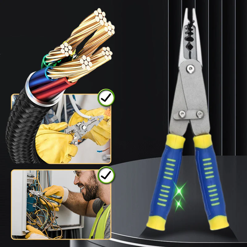 PliGrip Verstelbare Striptang – Multifunctioneel Gereedschap voor Elektriciens