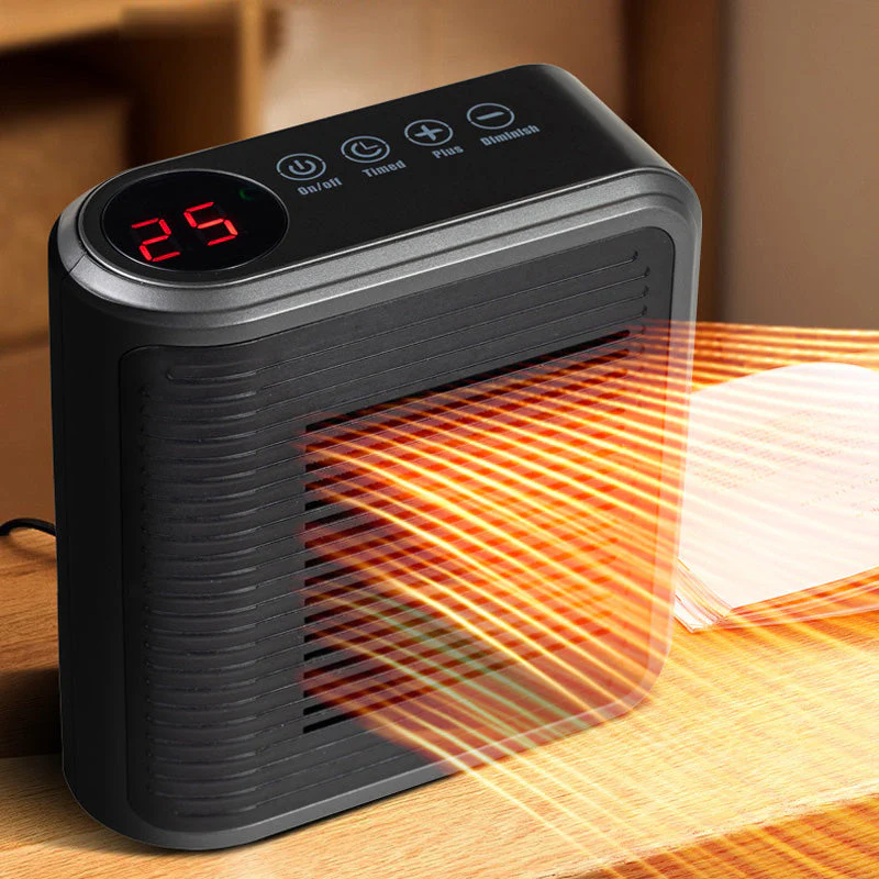 Warmteluxe 800W Stekkerverwarming – Compacte, energiezuinige elektrische mini kachel