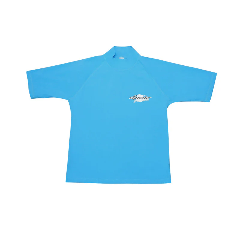 Stingray – Unisex – UV Surf shirt – korte mouw – Blauw Stingray – Unisex – UV Surf shirt – korte mouw – Blauw