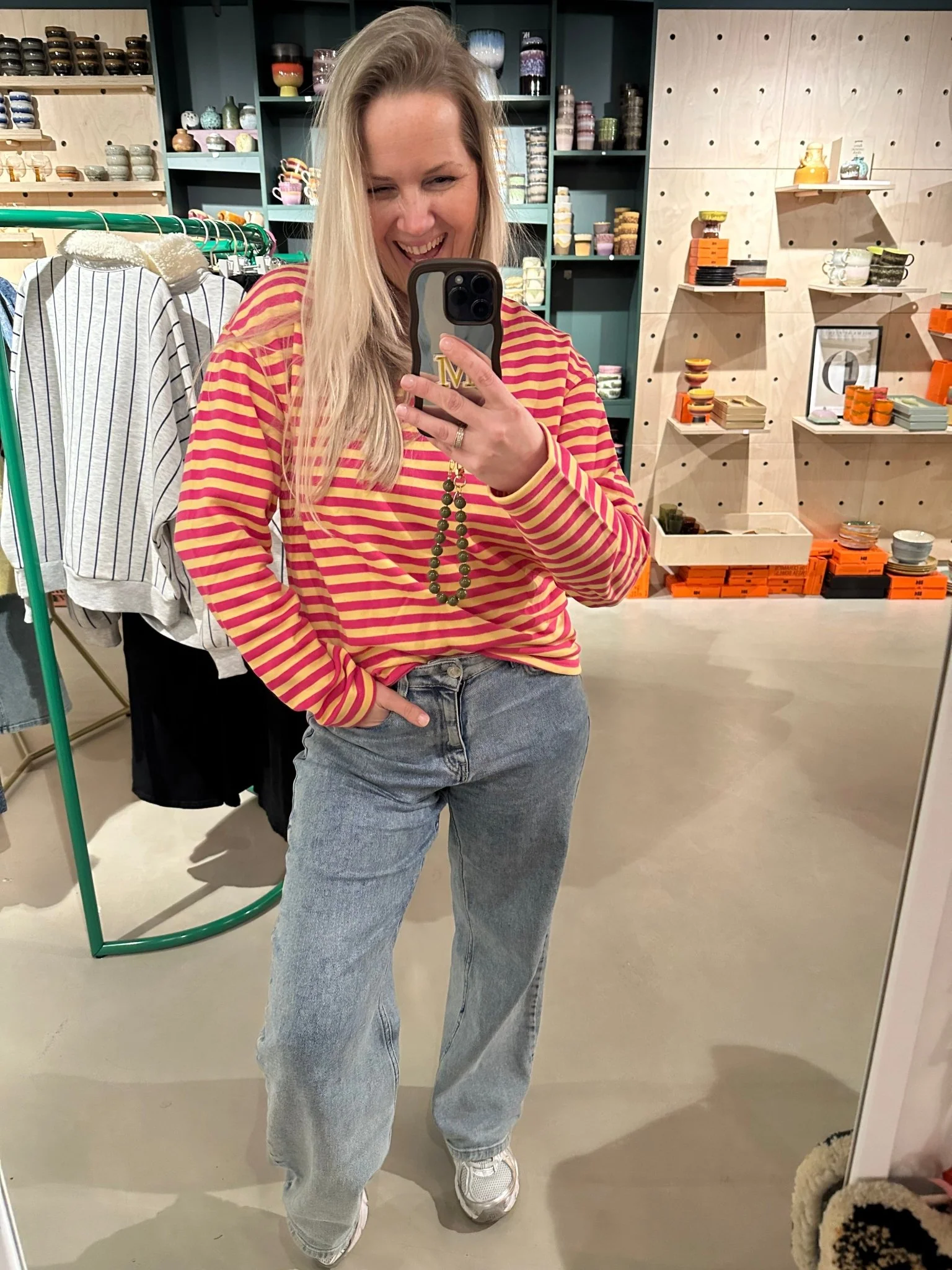 Sweater Stripe Pink-Yellow