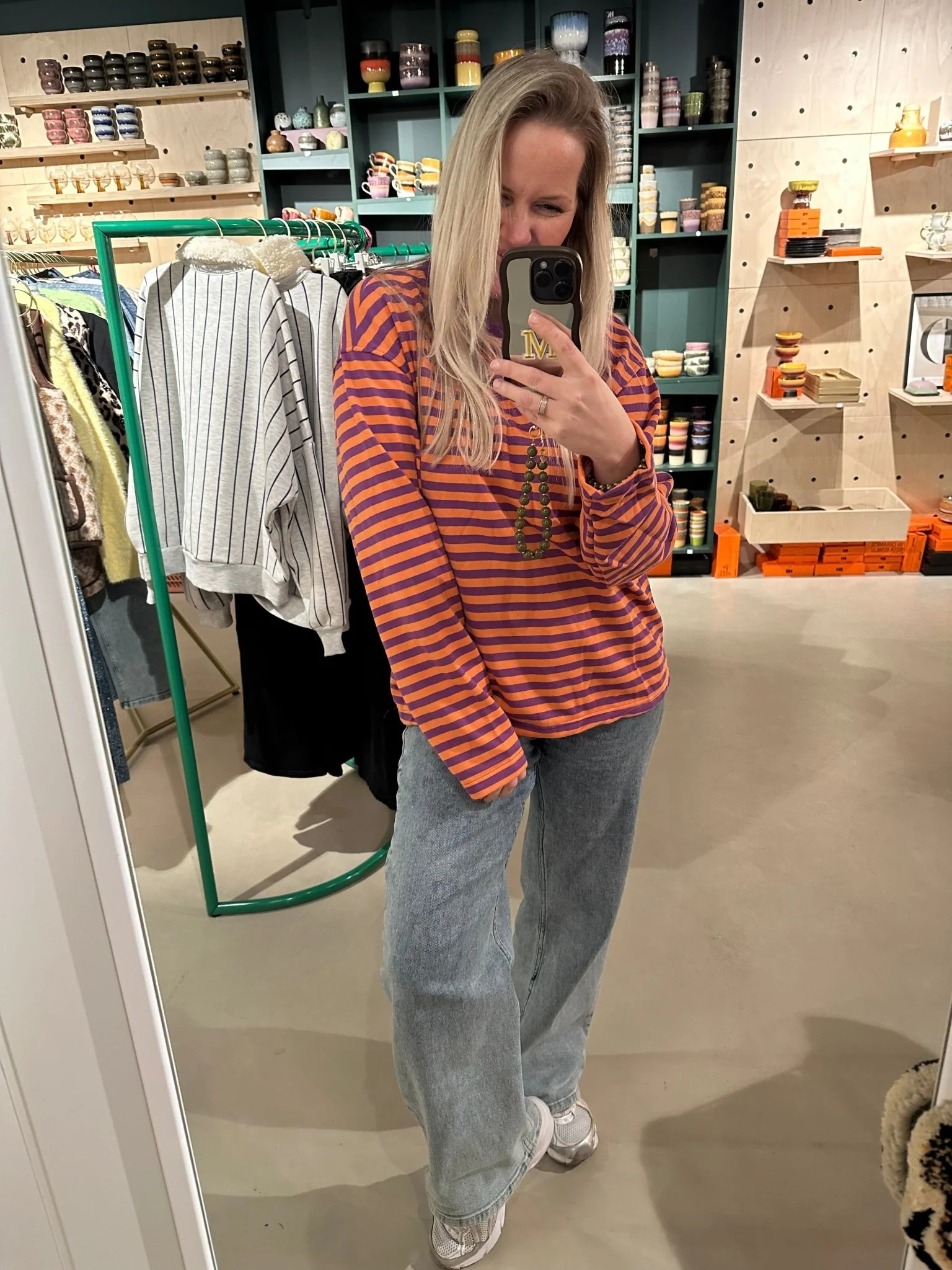 Sweater Stripe Purple-Orange