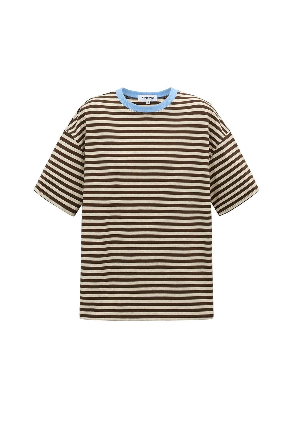 T-Shirt | Streep | Brown/Blue T-Shirt | Streep | Brown/Blue