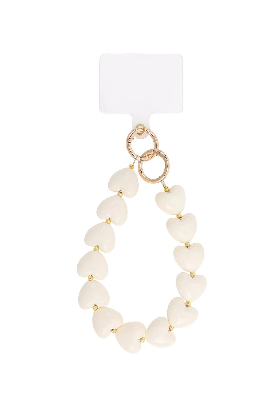 Telefoonkoord | Heart Luxe | White Telefoonkoord | Heart Luxe | White