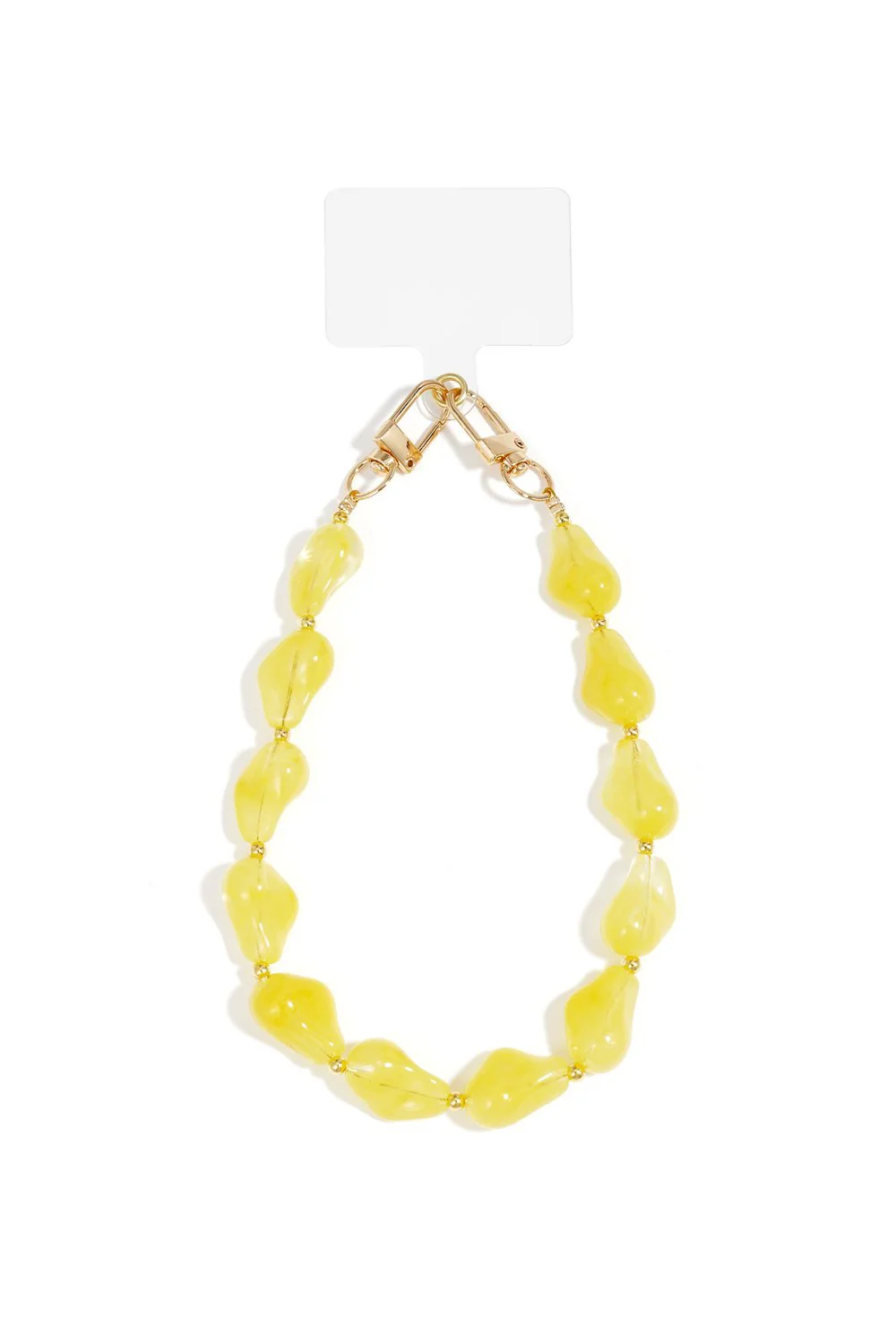 Telefoonkoord | Kralen Luxe | Bright yellow Telefoonkoord | Kralen Luxe | Bright yellow