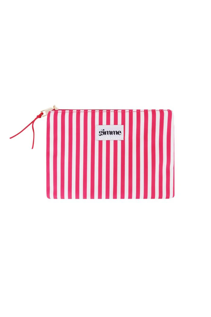 Toilettas Plat | Stripe | Fuchsia Toilettas Plat | Stripe | Fuchsia
