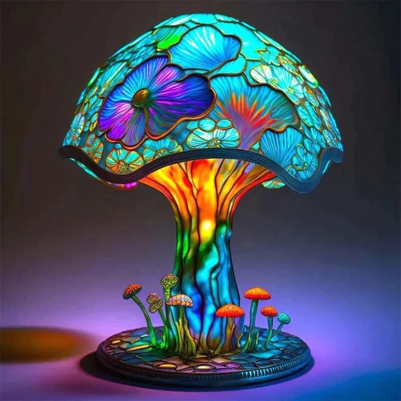 AuraGlass – Magische gekleurde glazen lamp voor een ontspannende sfeer
