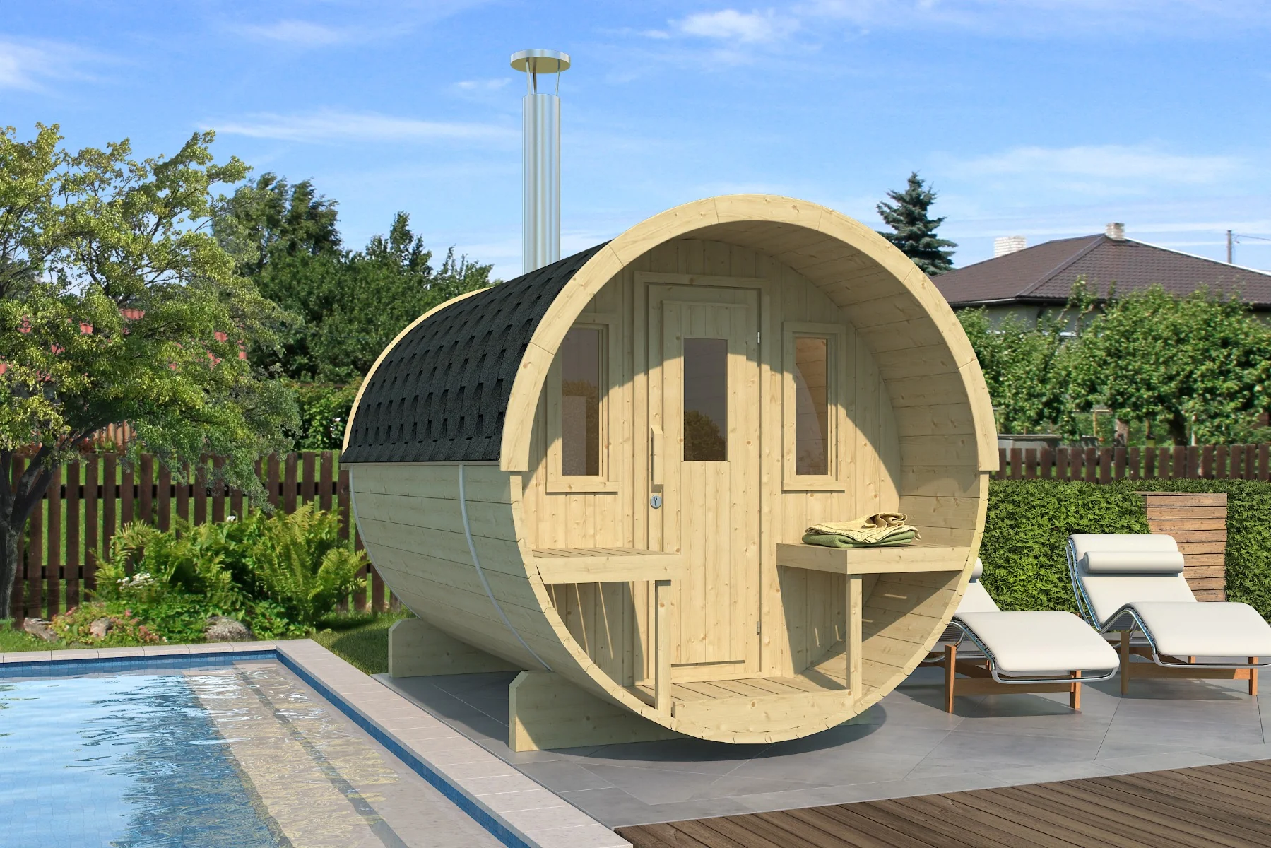 Uppsala Big Buiten Sauna – 226CM