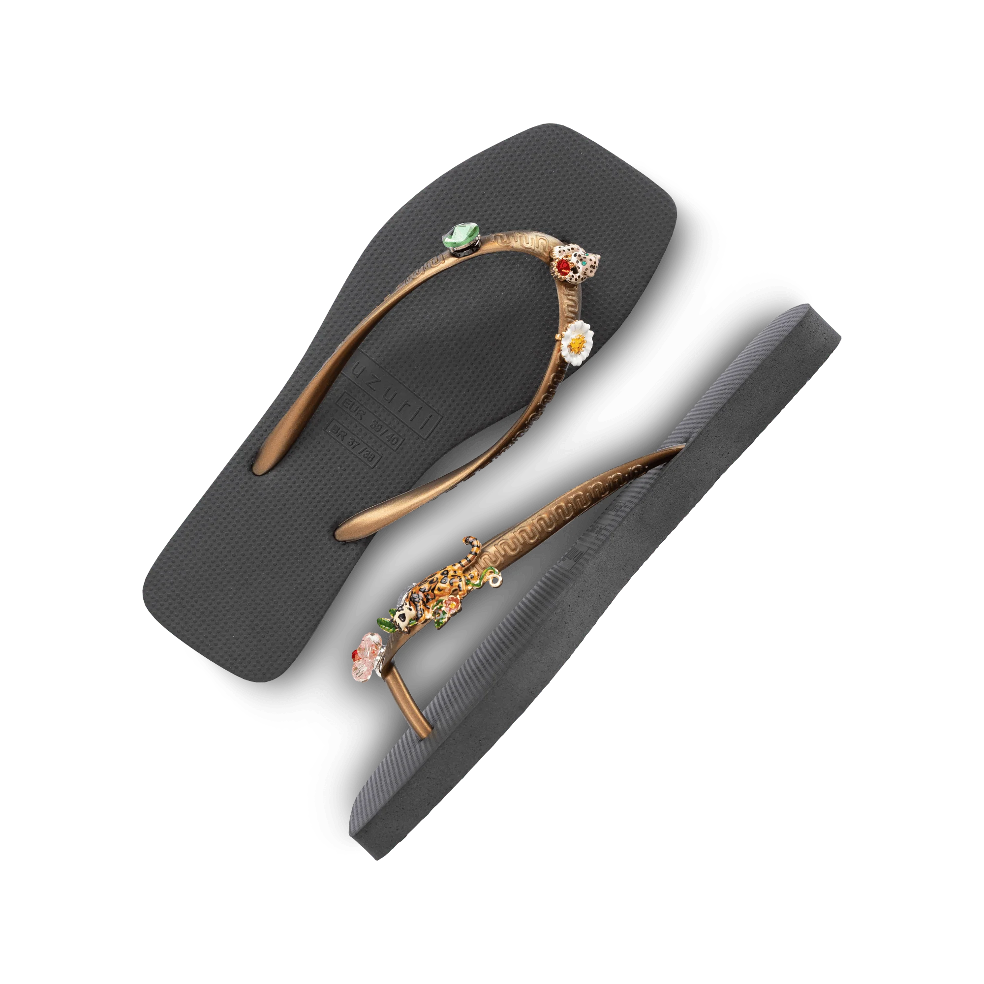 Uzurii | Flore Square Grande Black