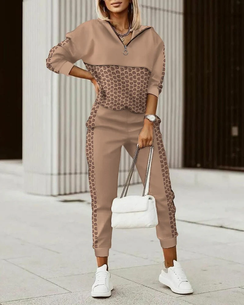 Luxe Joggingpak Comfortabele Loungewear voor Vrouwen