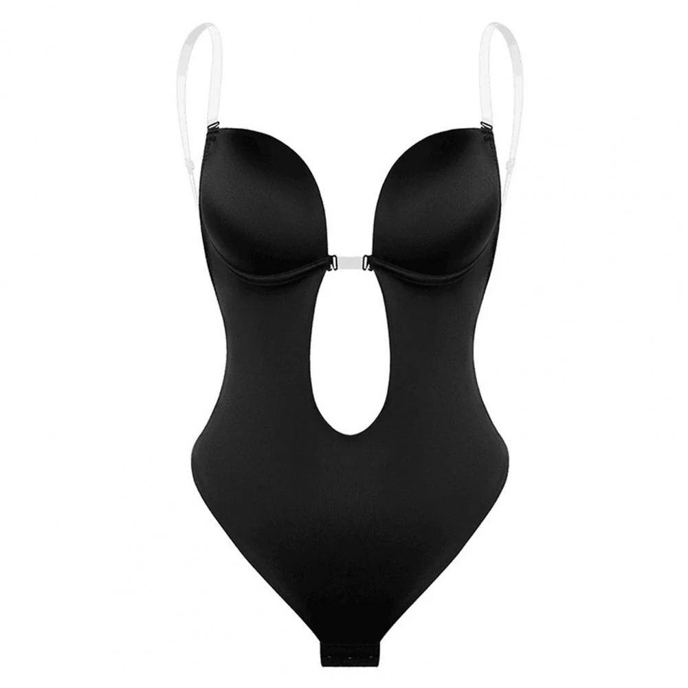 Diepe V-Hals Shapewear Bodysuit – Ultieme Body Shaper voor een Perfecte Silhouet