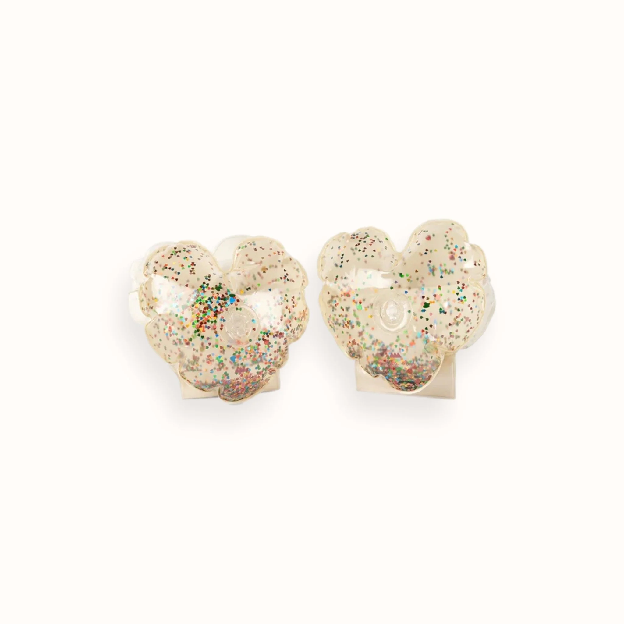 Water wings heart transparent cream | konges slojd