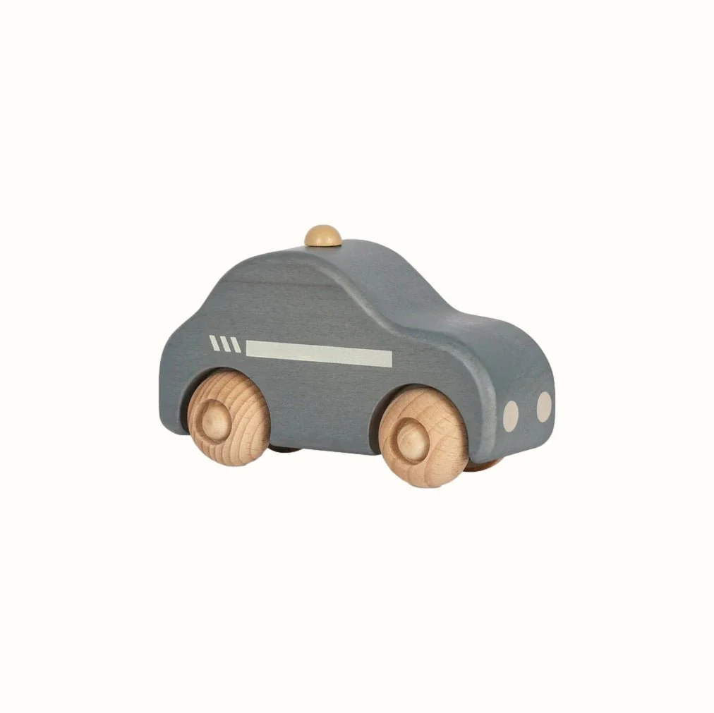 Wooden police car Wooden police car