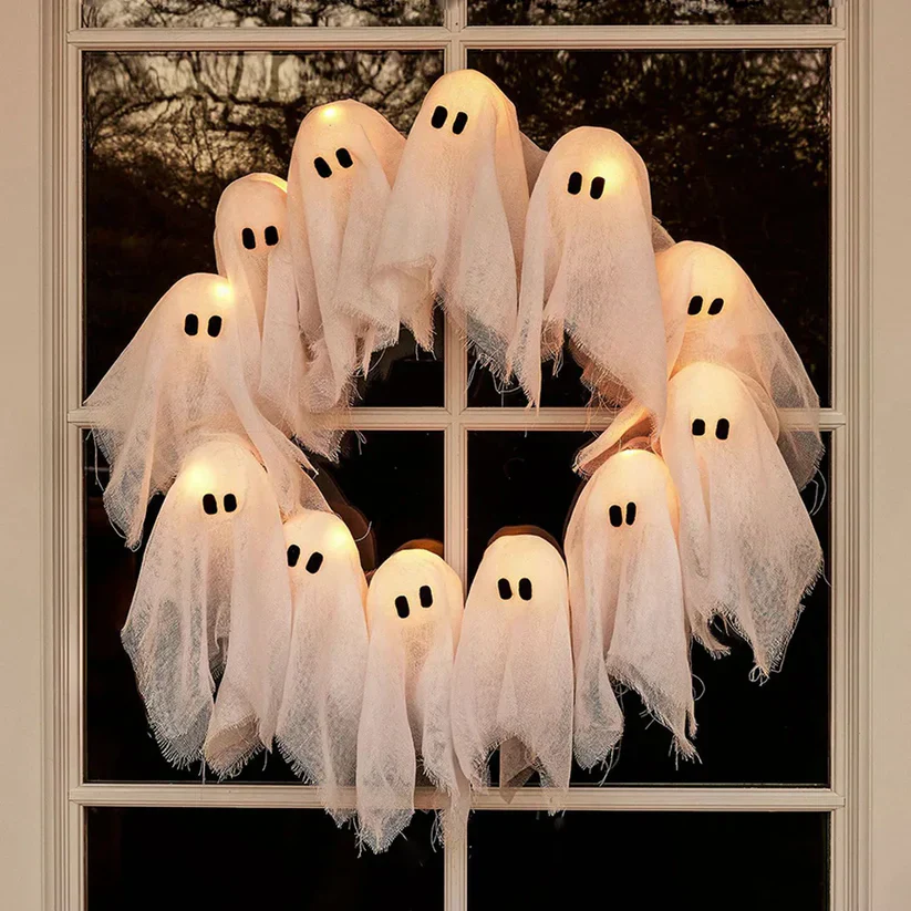 HauntGlow Halloween Krans | Betoverende glow krans voor een spooky feestelijke touch